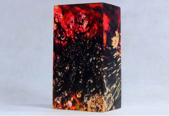 Stabilized Maple Burl Wood Mod Block